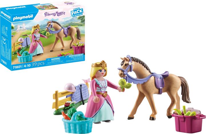 Actual product image Playmobil Princess with horse (71801, Playmobil Princess Magic)