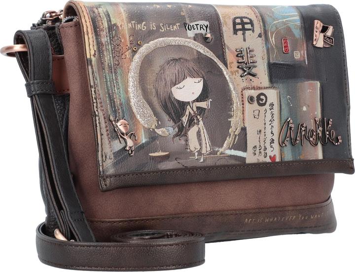 Actual product image Anekke Shoen Brown shoulder bag 26 cm