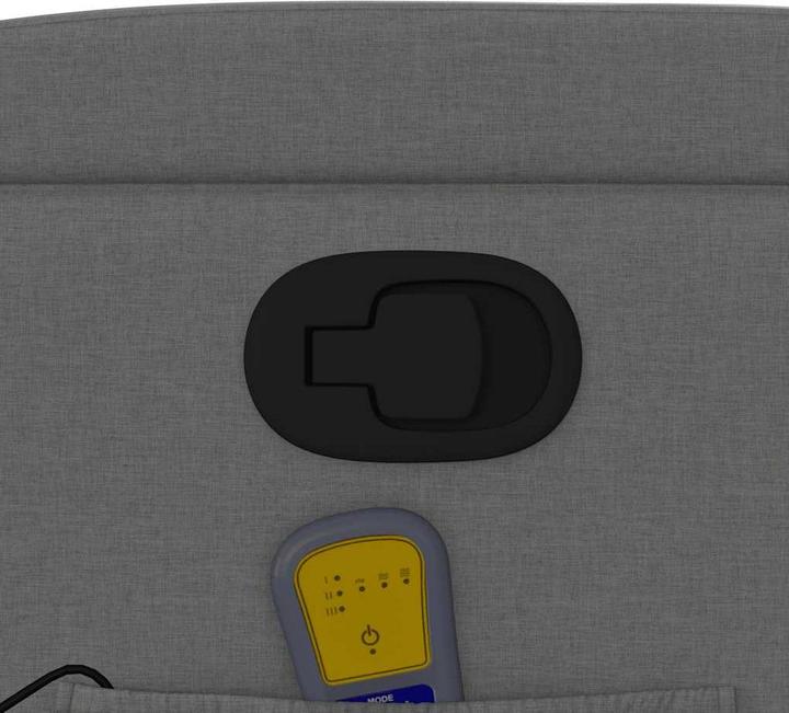 Actual product image VidaXL Massage chair dark grey fabric,Colour: Dark grey,Material