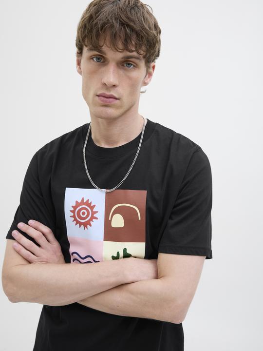 Produktbild Jack & Jones Gedruckt Rundhalsausschnitt T-shirt T-shirt (S)