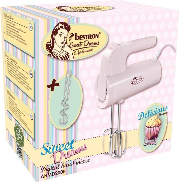 Immagine prodotto Bestron Miscelatore a mano, rosa