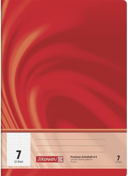 Exercise book Vivendi Lineatur 7 chequered DIN A4 without margin, 32 sheets (A4, Checked)