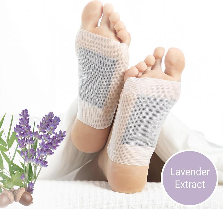 Immagine prodotto InnovaGoods Cerotti per piedi detox Lavanda 10 pezzi (Pediluvio)