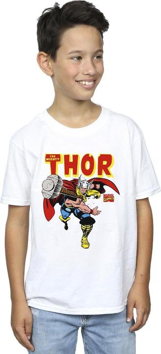 Actual product image Marvel Boys Thor Hammer Throw T-Shirt (140, 146)
