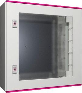 Rittal AX 1467.000 Armoire électrique 600 x 600 x 200 polyester, tôle d'acier, polycarbonate gris clair 1p.
