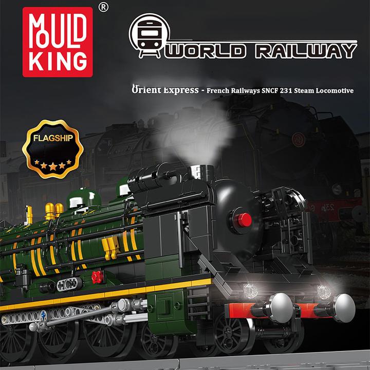 Produktbild Mould King Orient Express - SNCF 231 Dampflokomotiven Set