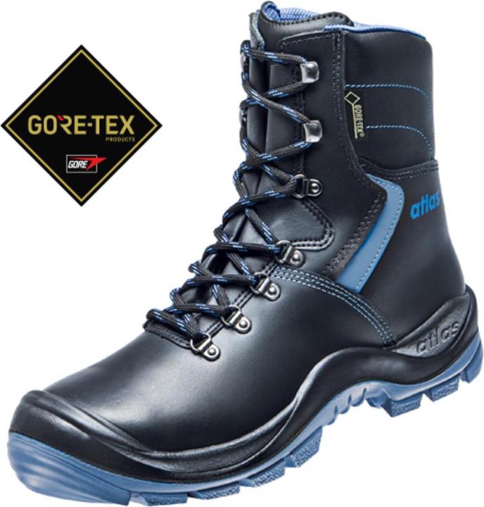 Atlas Sicherheitsstiefel GTX 935 XP Gore-Tex, S3, schwarz, Weite 12, Grösse 43 (S3, 43)
