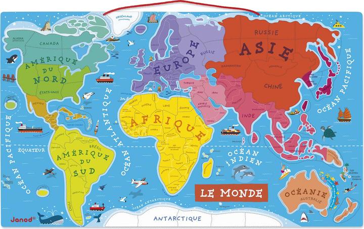 Image du produit Janod Carte du monde (92 pièces)