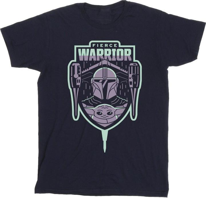 Image du produit Star Wars - T-shirt THE MANDALORIAN FIERCE WARRIOR PATCH - Homme (3XL)