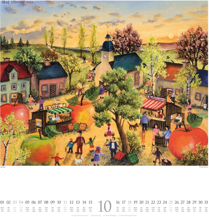Image du produit Naive Malerei Kalender 2026 (48 x 54 cm, Couverture rigide, Allemand, Anglais, Français)