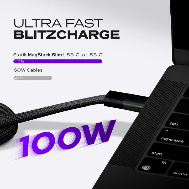 Productafbeelding Statik MagStack Slim Pro USB-C zu C Kabel (1 m)