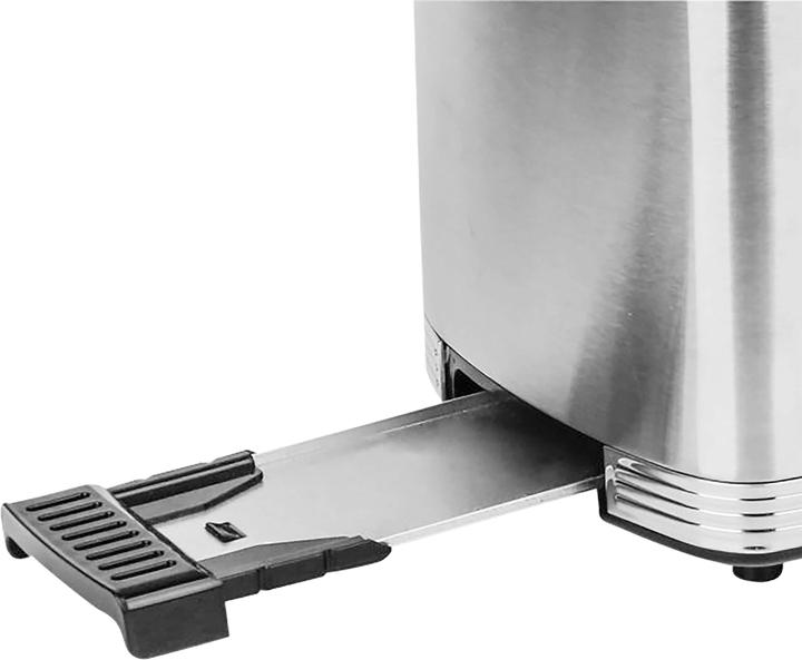 Actual product image Emerio TO-128308 Toaster BPA-free, with bun rack Stainless steel, black