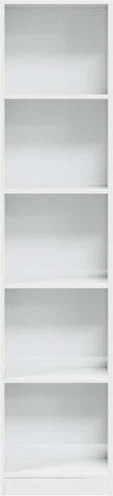Actual product image VidaXL Bücherregal Hochglanz-Weiss 40x24x176 cm Holzwerkstoff (40 x 24 x 176 cm)