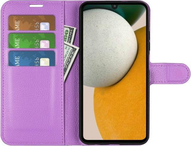 Actual product image MU Classic Litchi Leather Bookcover Series (Samsung Galaxy A15 5G)