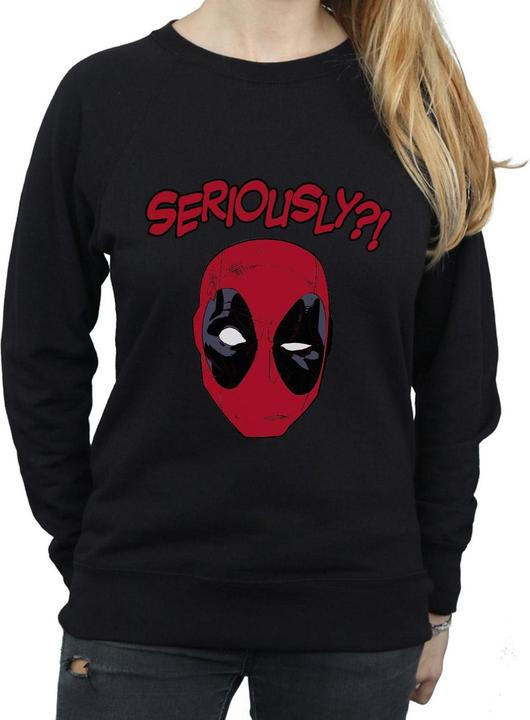Actual product image Womens/Ladies Deadpool Seriously Sweatshirt (S)