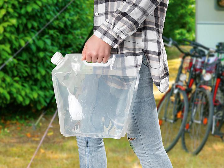 Actual product image Semptec Set of 3 flat foldable water canister with carrying handle