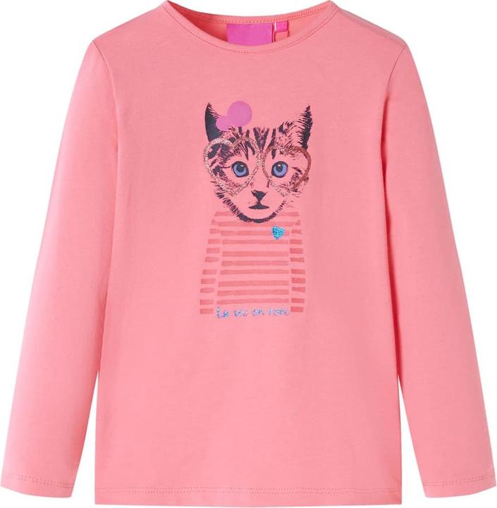 Produktbild VidaXL Kinder-Langarmshirt Rosa 128,Material: 95 % Baumwolle. 5 (128)