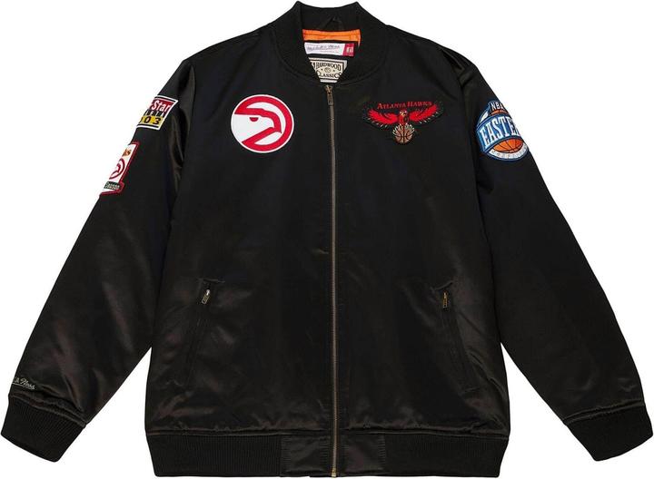 Produktbild Mitchell & Ness M&N Satin Bomber Jacke - FLIGHT Atlanta Hawks - M (M)