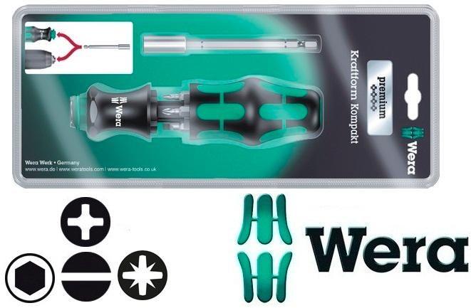 Produktbild Wera Kraftform Kompakt 28 (Kreuz Phillips PH M1, Kreuz Phillips PH M2, Kreuz Pozidriv PZ M1, Kreuz Pozidriv PZ M2)