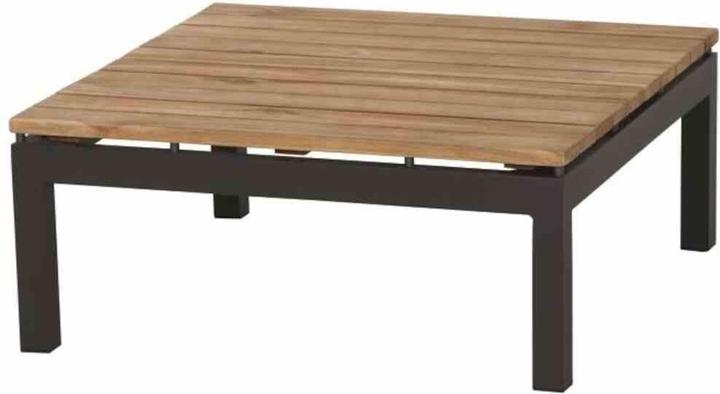 Actual product image Siena Garden Lounge Table Alvida Teak 74x74x30 cm anthracite (73.50 cm)