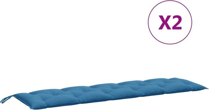 Image du produit VidaXL Coussins de banc de jardin 2 pcs. tissu (180 x 50 x 7 cm)
