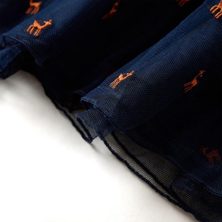 Immagine prodotto VidaXL Abito da bambino con maniche lunghe blu navy 116,Materiale: 95 (116)