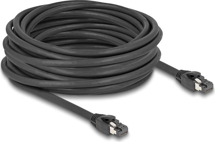 Image du produit Delock Câble réseau RJ45 Cat.8.1 S/FTP 10 m jusqu'à 40 Gbps noir (S/FTP, CAT8.1, 10 m)