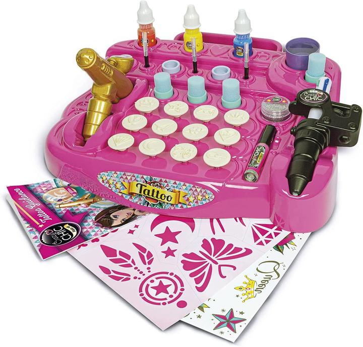 Image du produit Clementoni Crazy Chic - Jouets créatifs pour le salon de tatouage - Kit cadeau