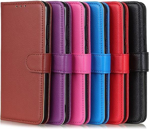 Produktbild MU Classic Litchi Leder Bookcover Series (Xiaomi Redmi Note 9T 5G, Xiaomi Redmi Note 9 5G)