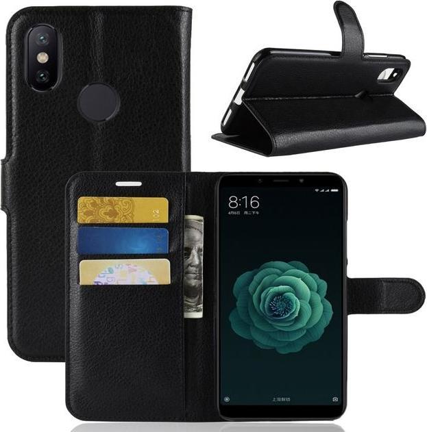 Actual product image MU Classic Litchi Leather Bookcover Series (Xiaomi Mi A2 Lite?)