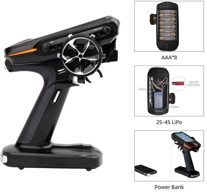 Actual product image RadioLink Remote control RC8X 2.4 GHz, 8 channel, with 2 receivers