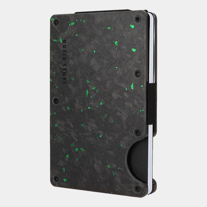 Produktbild James Dixon Forged Carbon - Matt Black Green - Money Clip