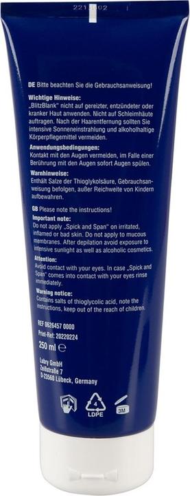 Actual product image Lubry For a silky smooth pubic area This depilatory cream gently removes annoying hairs. I (250 ml, 1 x, 306 g)