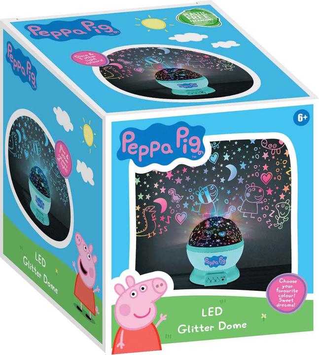 Peppa Pig LED-Lampe mit glitzernder Kuppel