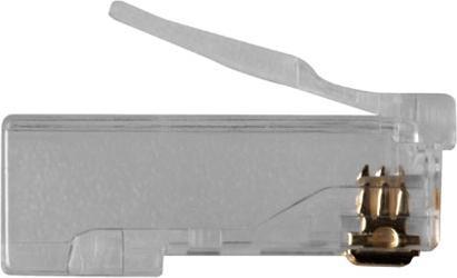 Productafbeelding RJ45 (8P/8C) CAT6 modulaire connector voor ronde kabel met massieve of geslagen aders. Geschikt voor