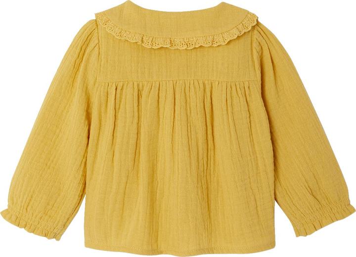 Image du produit Vertbaudet Baby Bluse mit Bubikragen, Baumwollmusselin (62)