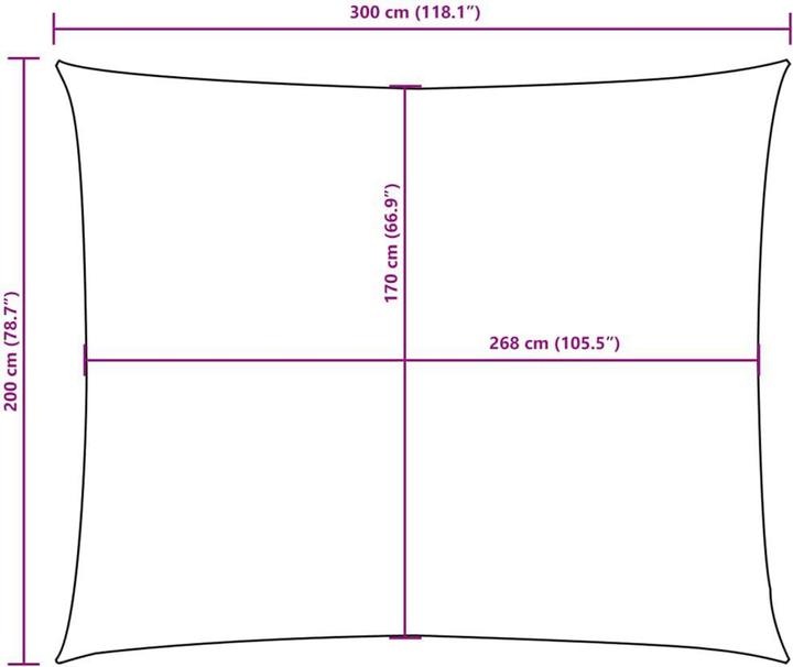 Image du produit VidaXL Sonnensegel (200 x 300 cm)