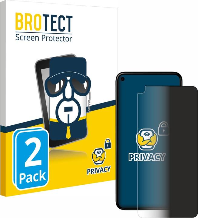 Produktbild BROTECT Sichtschutzfolie Anti-Spy Privacy Folie Blaulicht-Schutz (2 Stück, Google Pixel 5)