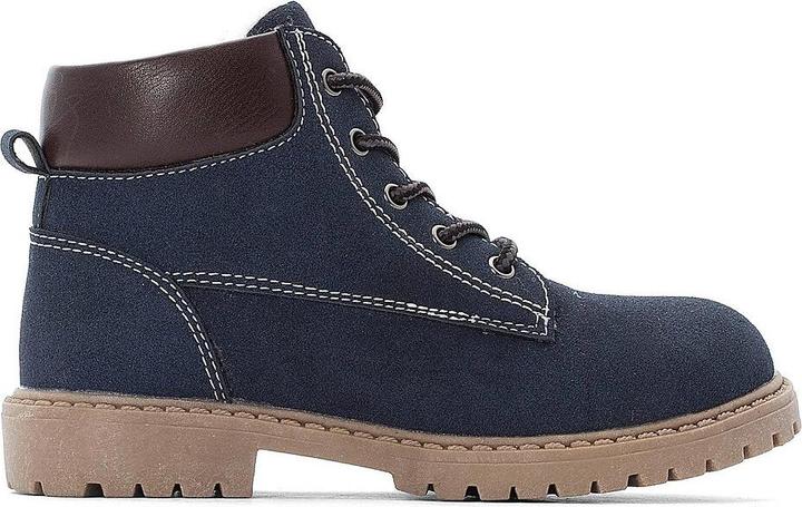 Actual product image La Redoute Collections Lined boots with lacing and zip fastening (33)