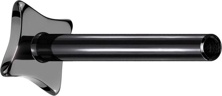 Star Piercing Micro Threadless Labret-Stab Quadrat konkav schwarz (ohne Messing, Titan G23)