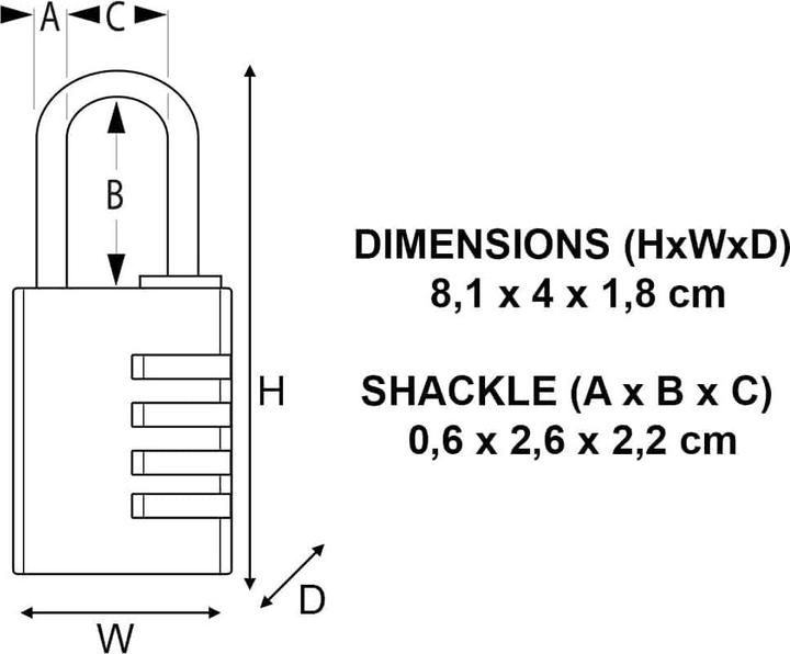 Actual product image Master Lock combination lock