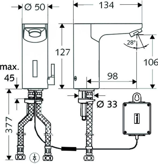 Produktbild Schell Elektronische WT-Armatur CELIS E