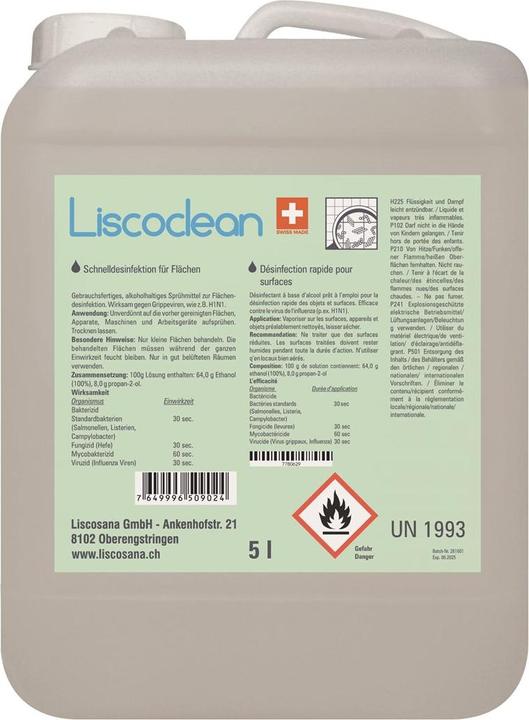 Produktbild Liscoclean Flächendesinfektion liq (5000 ml)