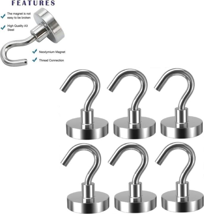 Produktbild Swissdetector Magnetische Haken (6 x)