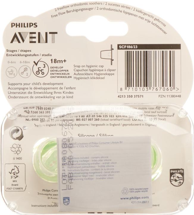 Image du produit Philips Avent Sucettes (2 x, 18 - 24 M.)