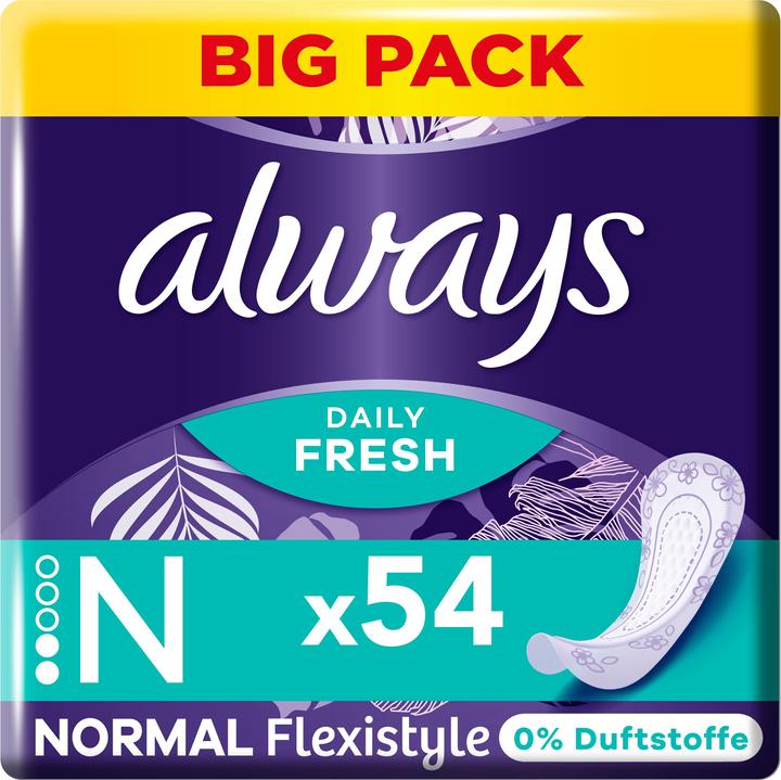 Always Daily Fresh Flexistyle 0 % (54 x, Slipeinlagen)