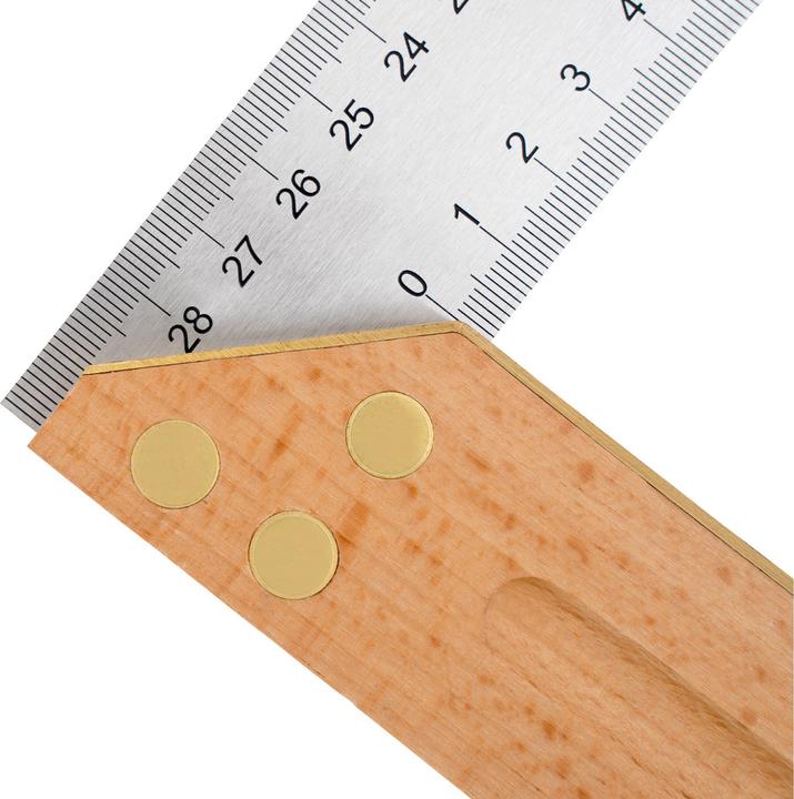 Image du produit Stier Equerre à chapeau/Equerre de menuisier, hêtre, 90° / 45°, 300 mm
