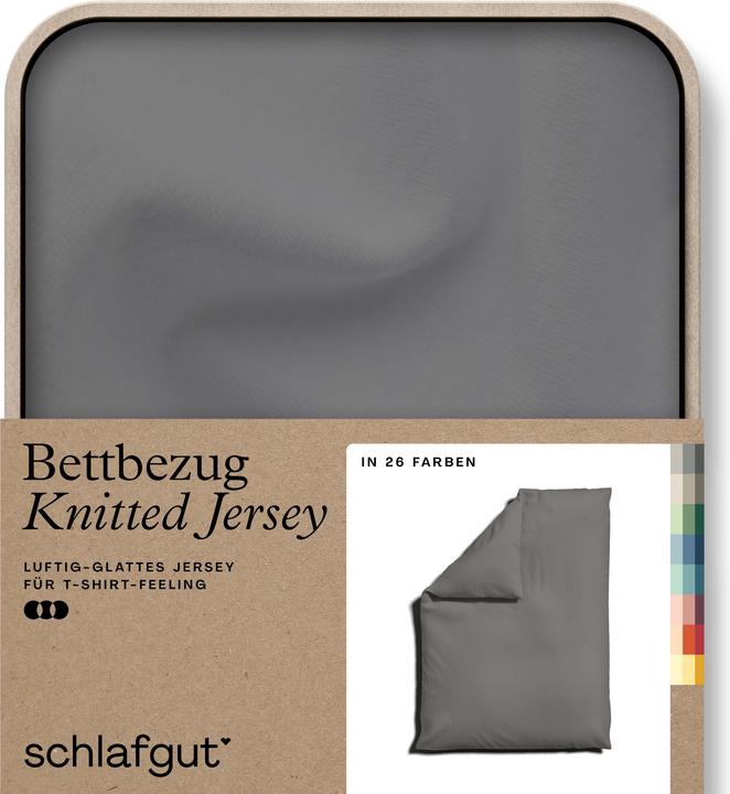 Actual product image schlafgut Knitted Jersey (Duvet cover, 140 x 200 cm)