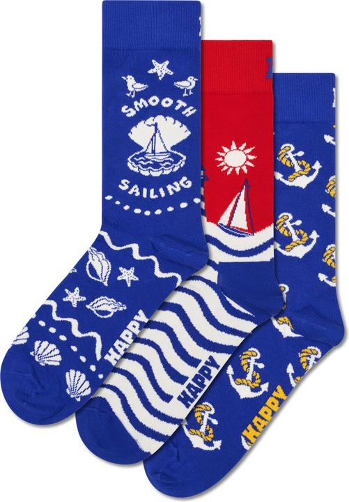 Happy Socks Strümpfe SMOOTH SAILING Socken 3er Pack