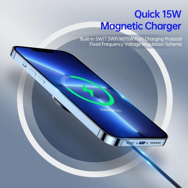 Actual product image Duzzona Dux Ducis Ä®kroviklis belaidis W1 MagSafe juodas (15 W)